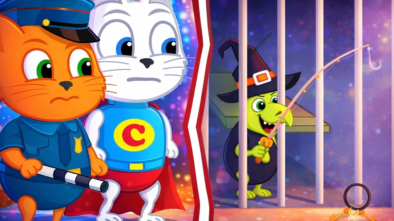 Família de Gatos - TÚNEL NO CHÃO Desenho Animado em Português Brasil 4K