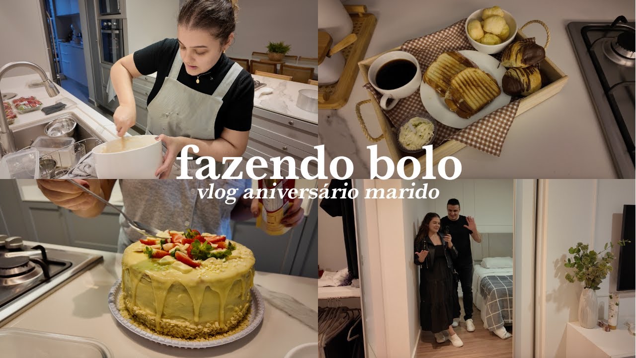 Vlog aniversario do marido, fiz bolo pra ele, café da mnhã especial e nosso dia de comemoração