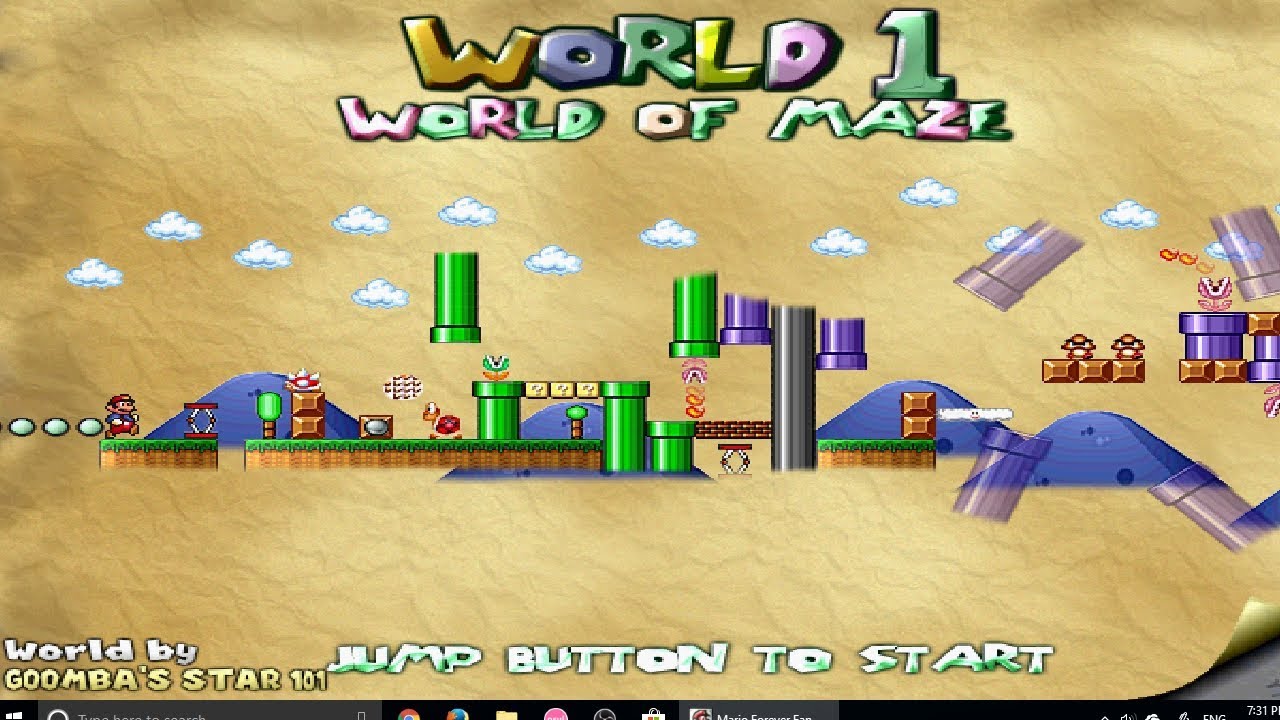 Mario Forever Fanmade v3.0 By Mariovariable3410: World 1 By Goomba's Star 101