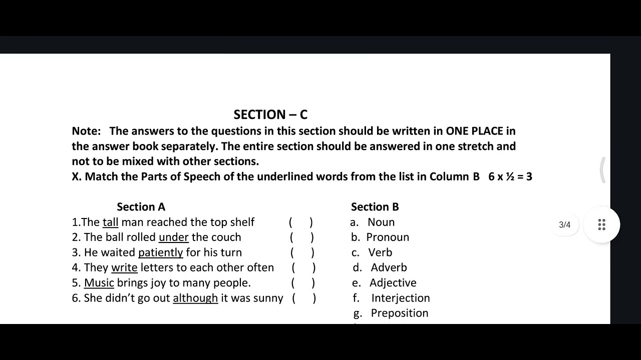 AP intermediate 1st year english pre final exam board question paper 2025-26