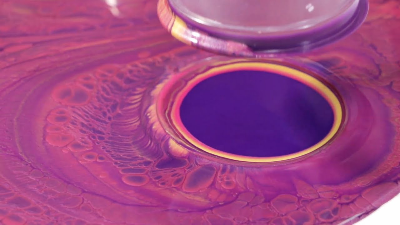 Open Cup Acrylic Pouring / cells without silicone