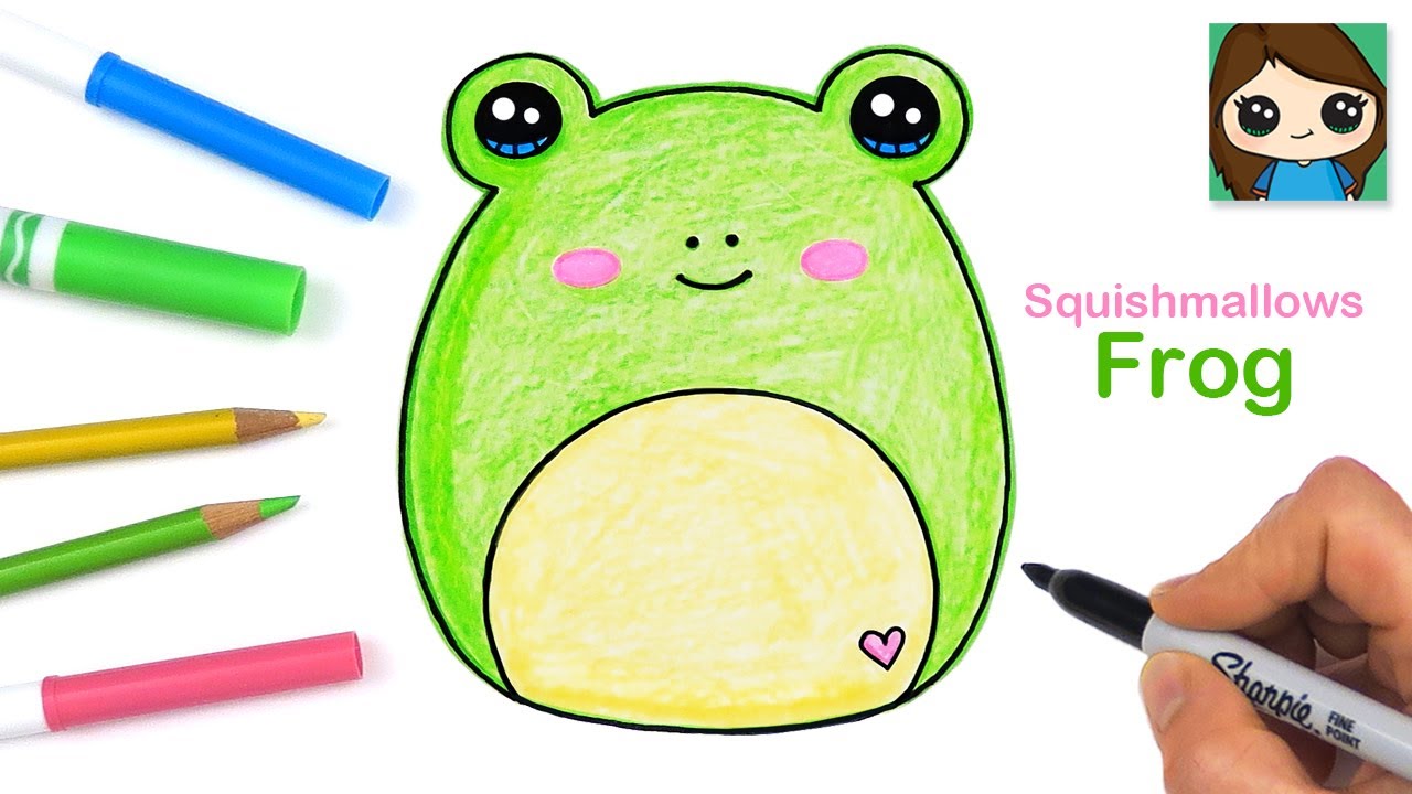 How to Draw a Frog Easy 🐸 Squishmallows