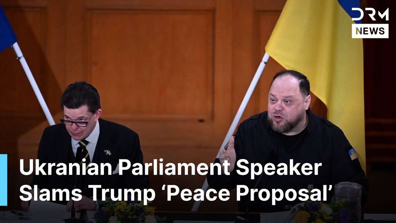 “Our Red Lines Are Clear”: Ukraine’s Stefanchuk Slams US Peace Proposal in Defiant Speech | AC1G
