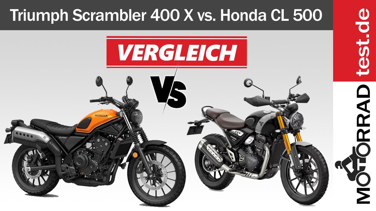Triumph Scrambler 400 X vs. Honda CL 500 | Vergleich A2 Scrambler-Bikes