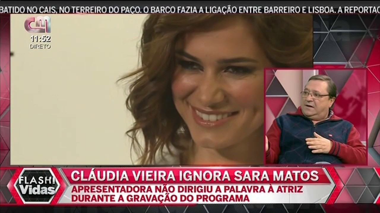 Cláudia Vieira Ignora Sara Matos Durante Gravação de um Programa