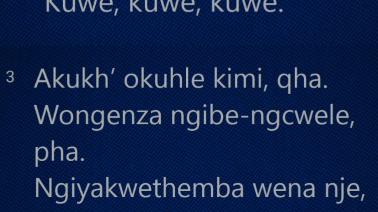 Icilongo levangeli 79. Ngihlanze Emoyemi. Instrumental music