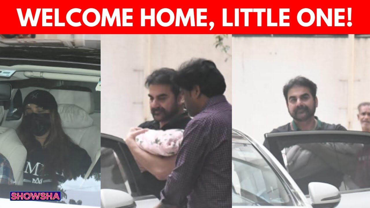 Arbaaz Khan & Sshura Khan Bring Their Newborn Baby Girl Home I First Visuals I WATCH