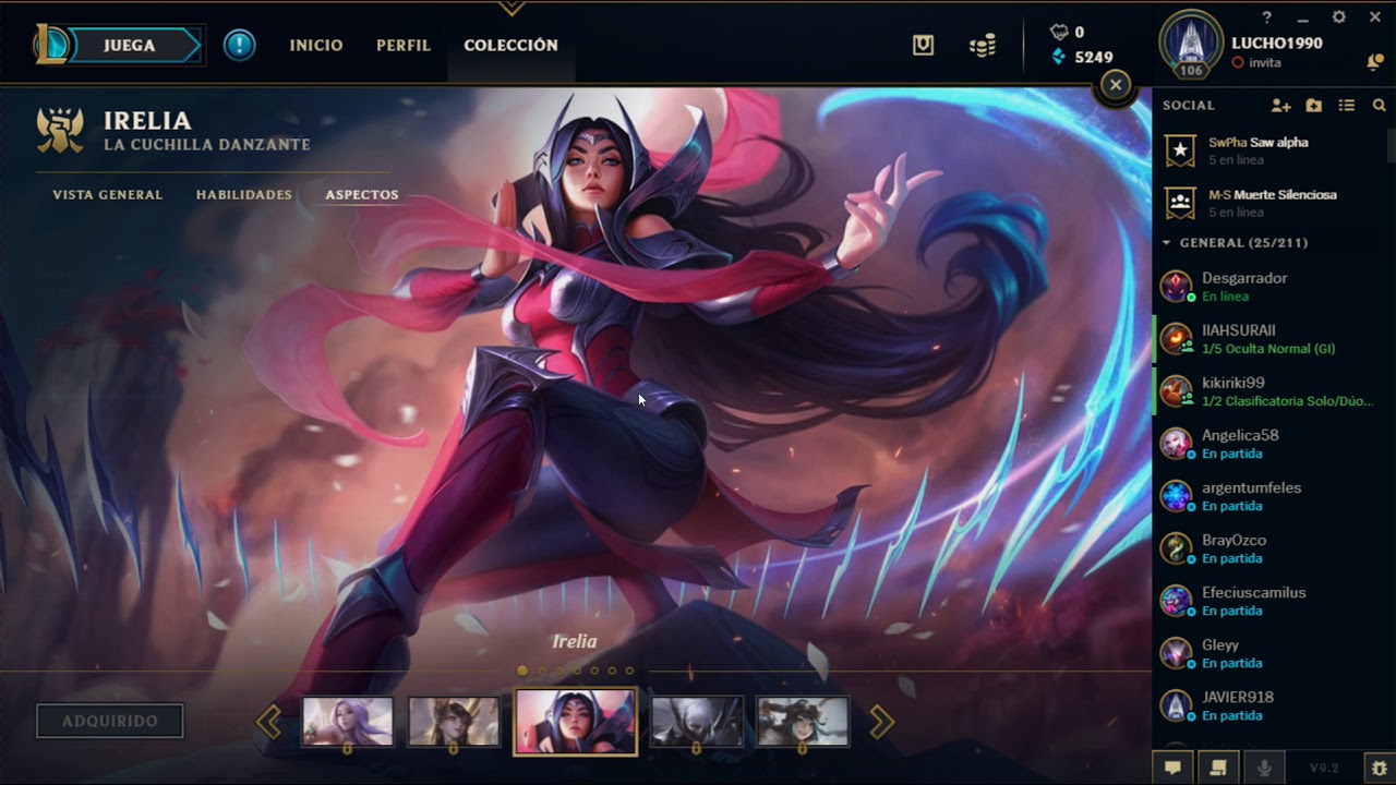 VAMOS A CAMBIAR EN ASPECTO PERMANENTE ALEATORIO / LOL