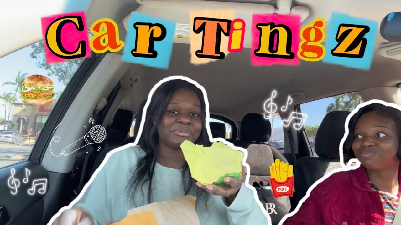 Car Karaoke + Mukbang (ft. my sis)