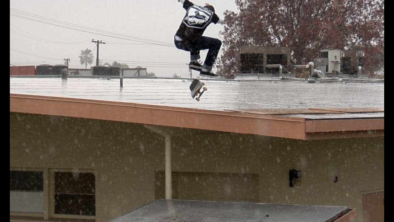 Cody McEntire Pouring Rain Nollie bs Heel Roof to Roof Raw Uncut