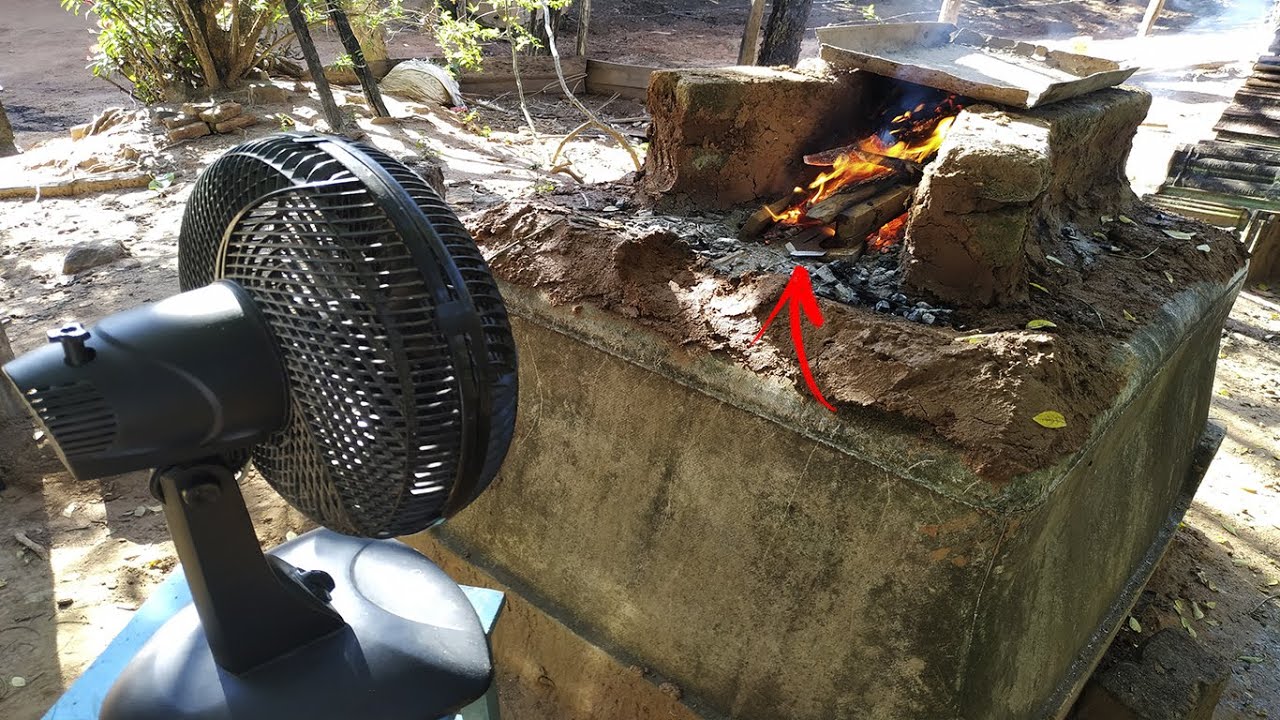FORJA de temperar facas sem usar secador de cabelo.
