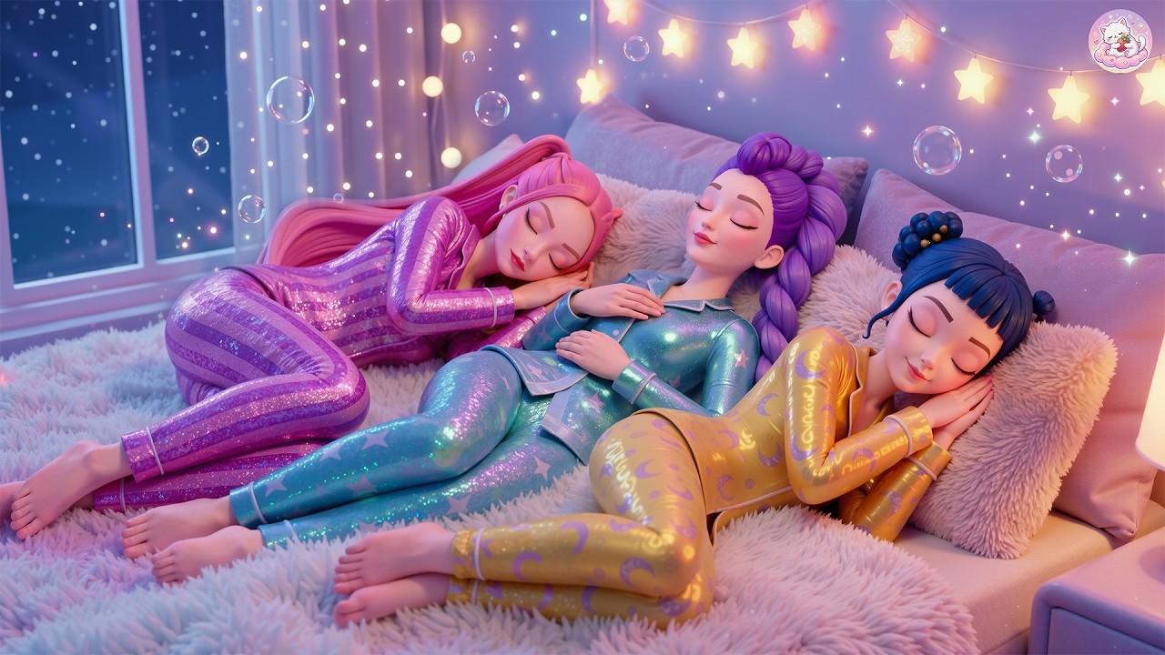 Fall Asleep Fast with Rumi, Mira & Zoey from Huntrix 🌙 Piano Music to Calm Your Stressed Mind