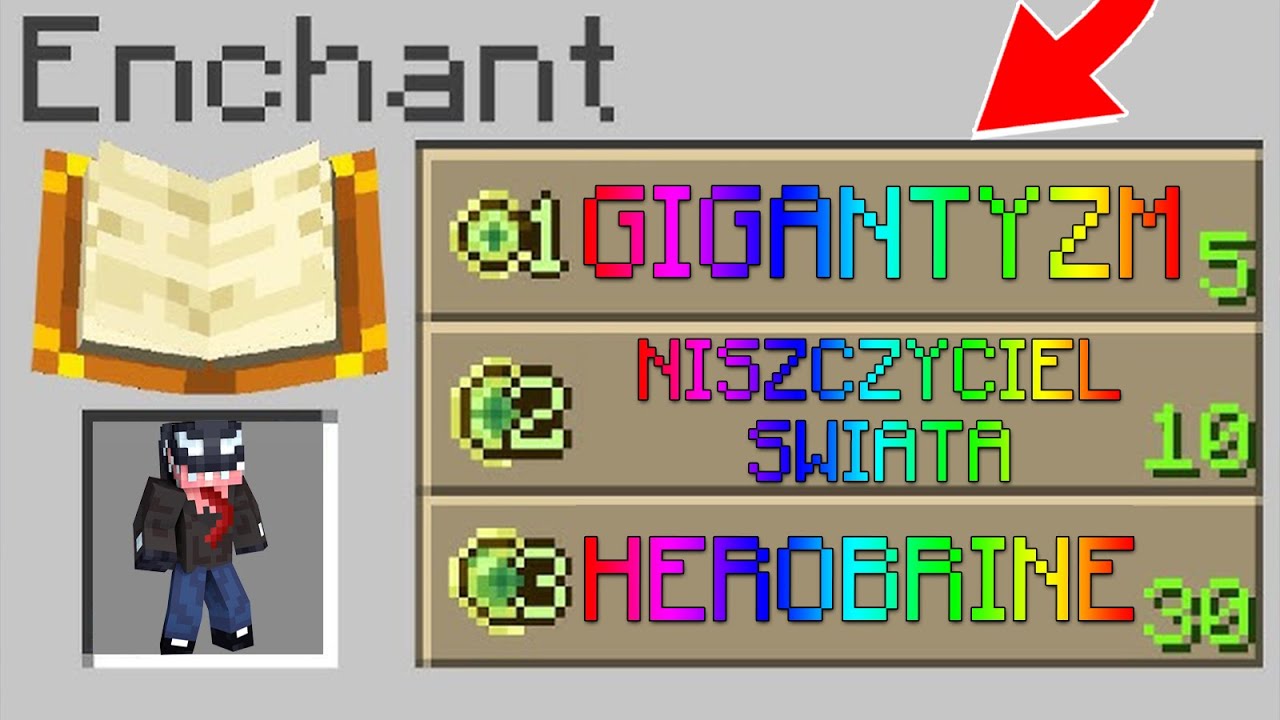 MINECRAFT, ale DODAŁEM NOWE ENCHANTY! *wow*