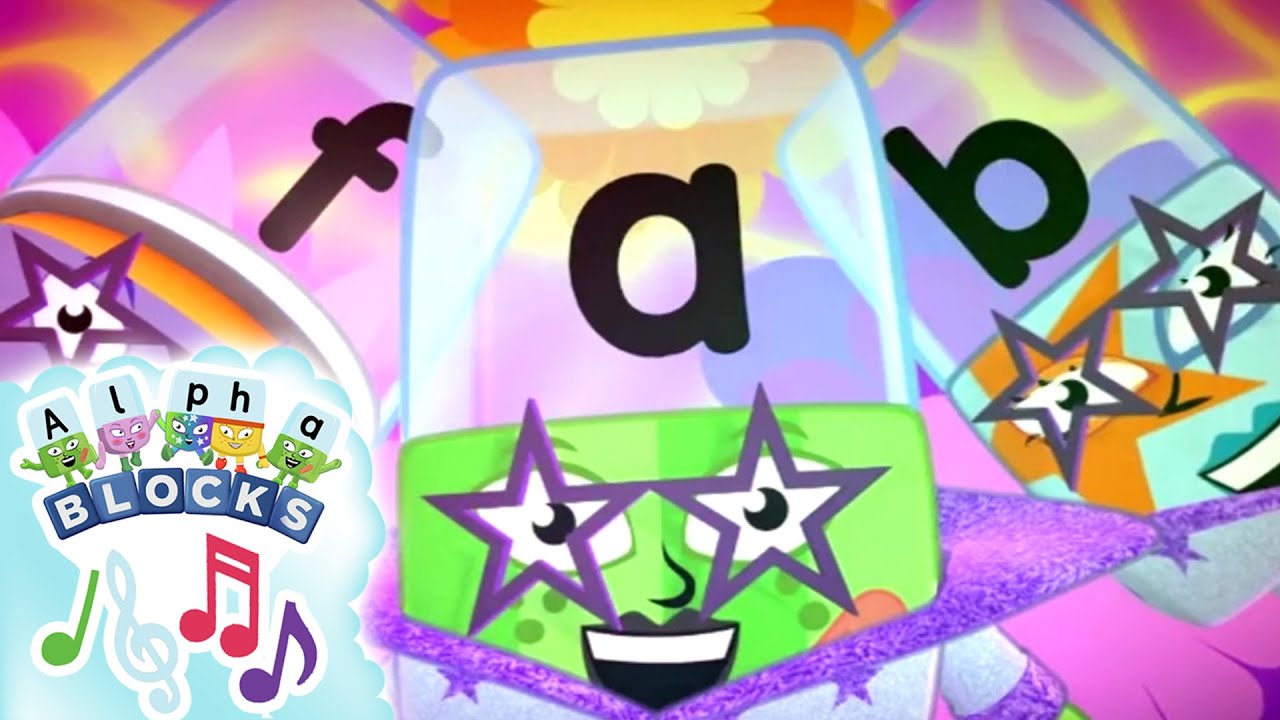 Alphablocks - Phonèmes musicaux! | apprendre langlais | orthographe pour enfants