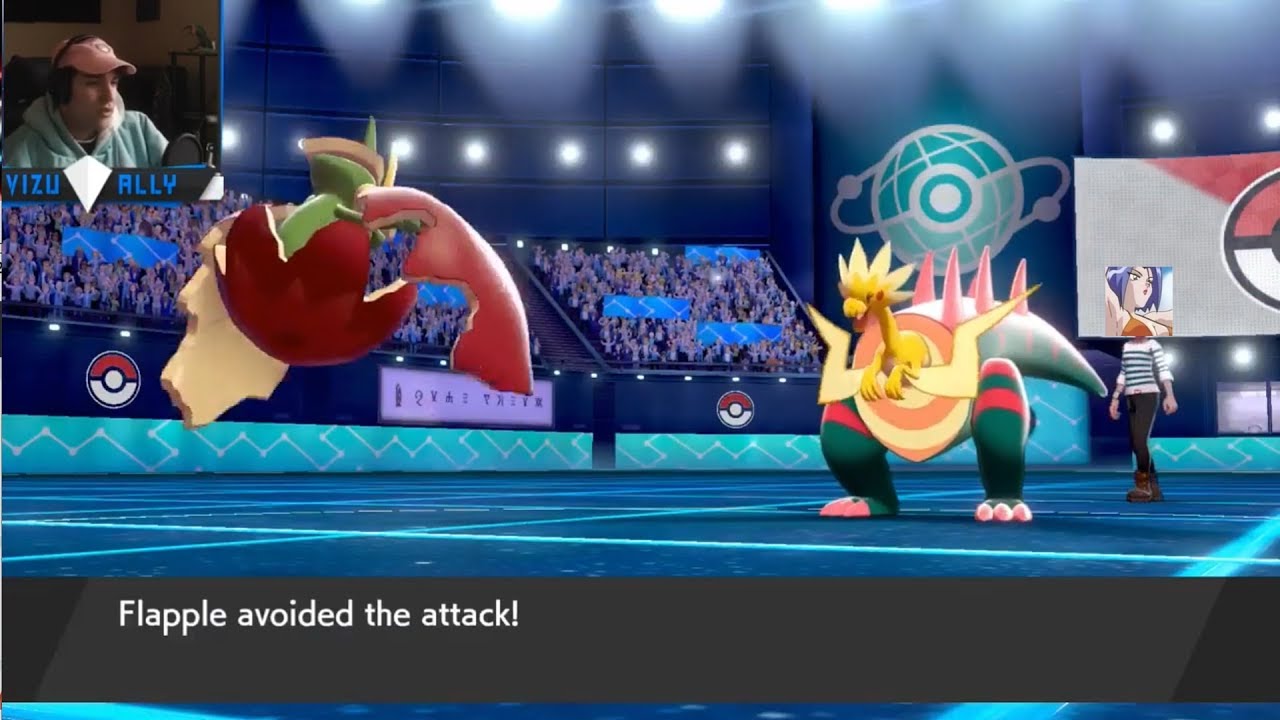 Flapple HUSTLES Pokemon Sword Shield WiFi Battle vs WeedleTwineedle