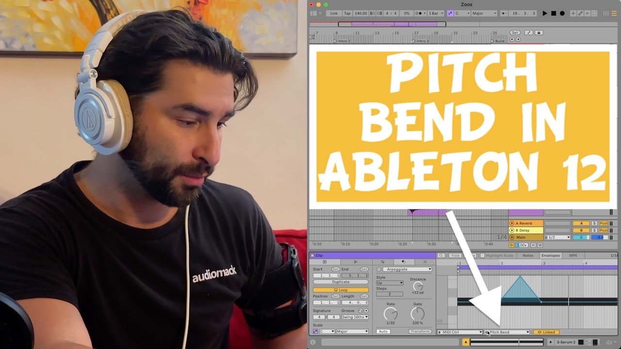 Как изменить высоту тона в Ableton 12