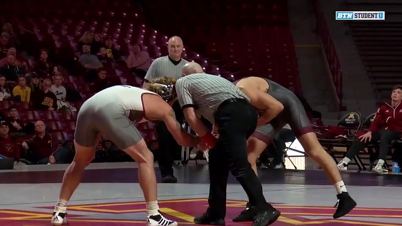 174 LBS: Dean Sherry (Rider) vs. #7 Devin Skatzka (Minnesota)  | 2019 B1G Wrestling