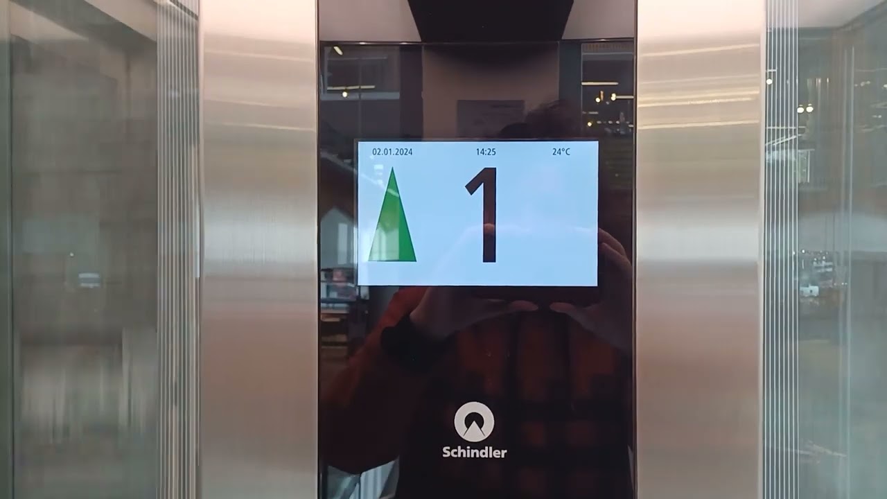 2022 Glass Schindler 5500 MRL Traction Lift | O'Connells Queenstown