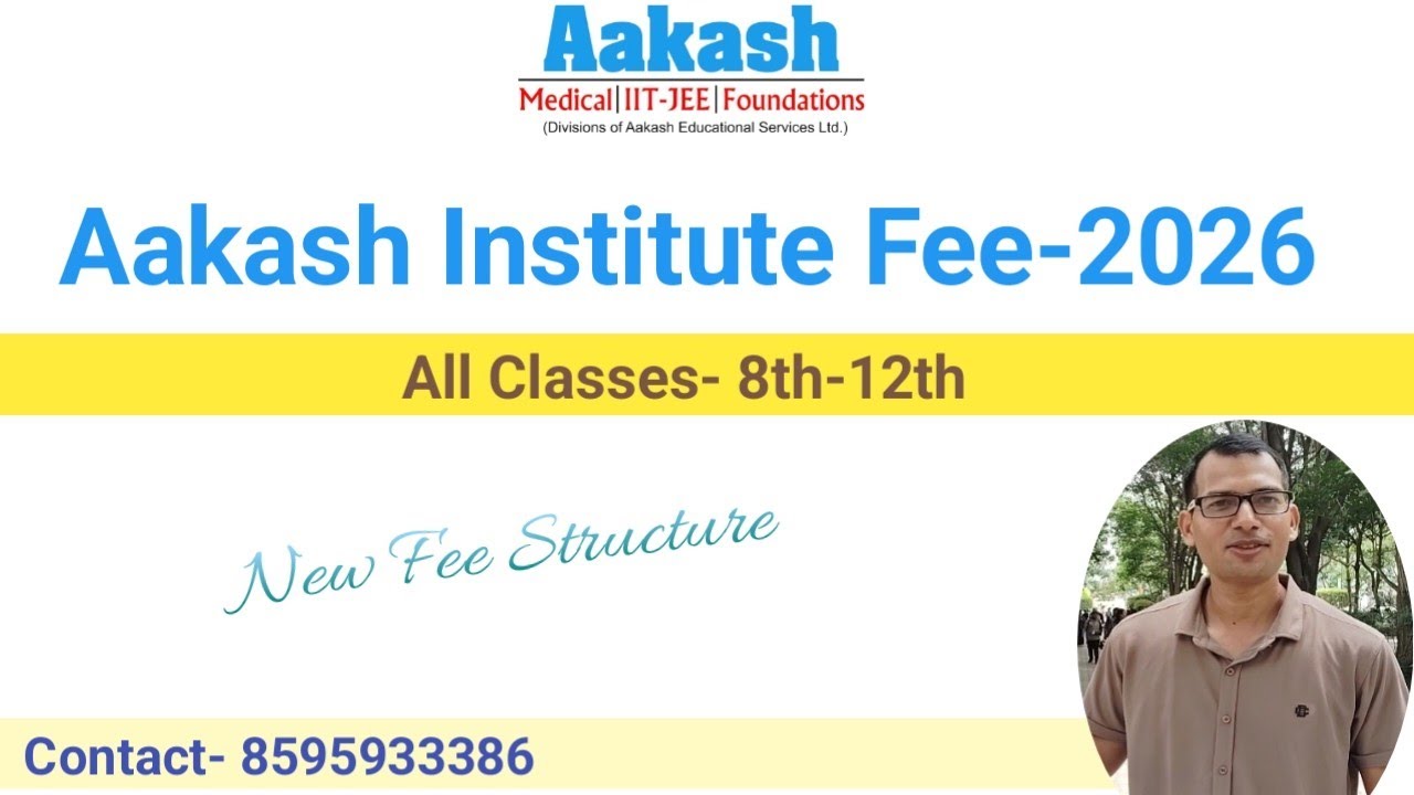 Aakash institute fee 2026