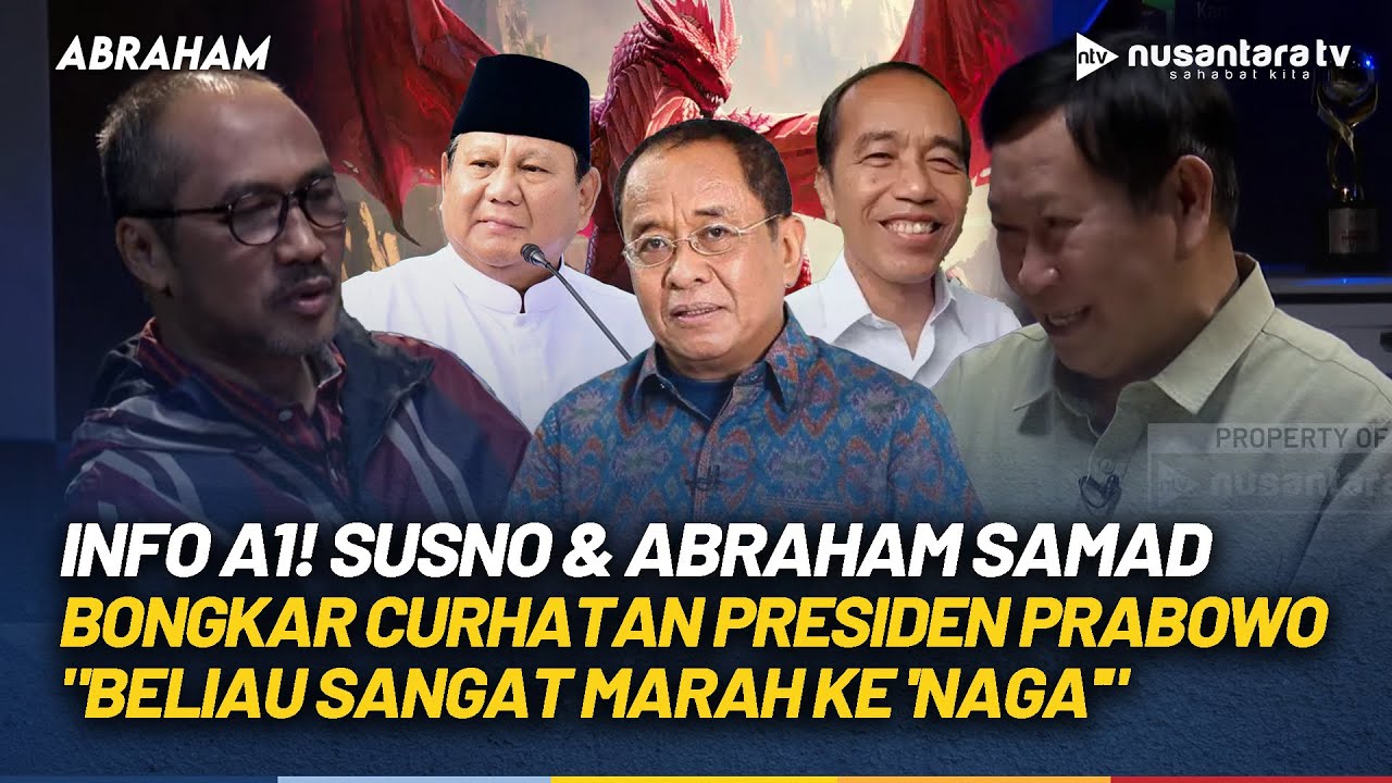 [FULL] Susno & Abraham Samad Bongkar Isi Pertemuan Prabowo & Oposisi: Beliau Sangat Marah ke 