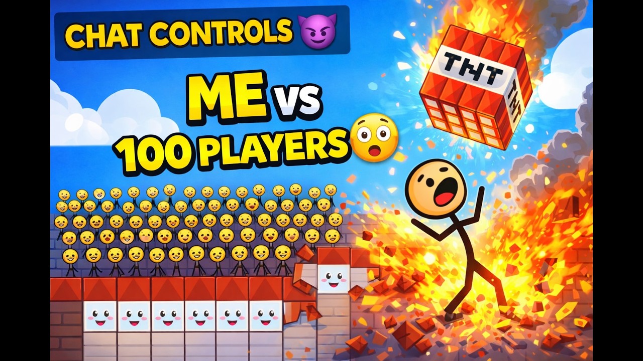 Me vs Chat 💥 | They Control TNT 😈 | Chat Controlled TNT | FALLING TNT LIVE