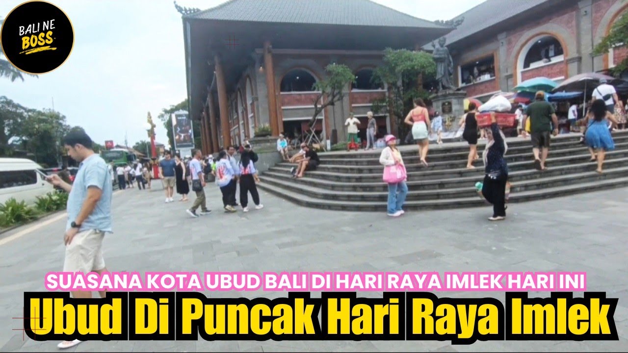 Kota wisata dunia Ubud Bali di puncak hari raya besar China Imlek hari ini 