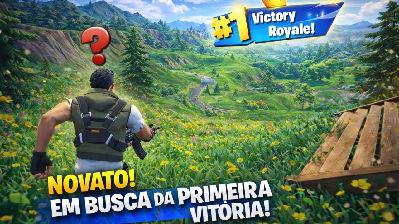TENTANDO GANHAR A PRIMEIRO PARTIDA NO FORTNITE 