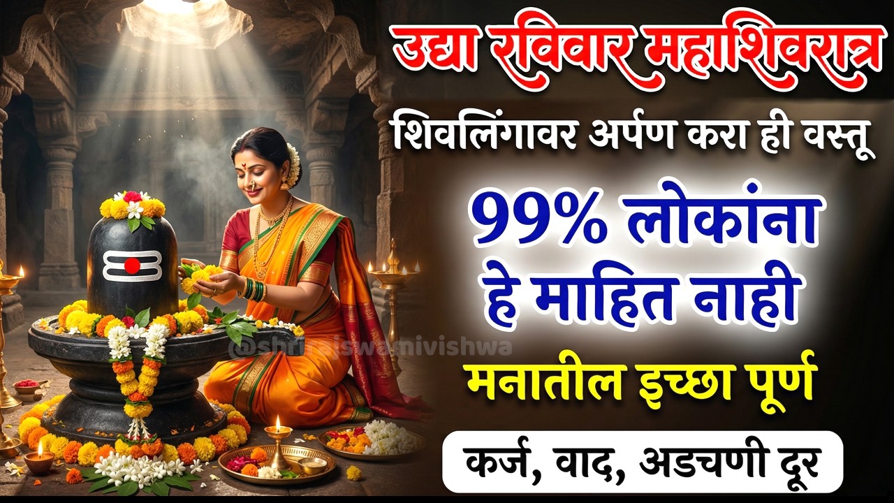 १५ फेब्रुवारी महाशिवरात्र | शिवलिंगावर ही १ वस्तू अर्पण करा | कर्ज, वाद, आजार, पैशांची अडचण दूर