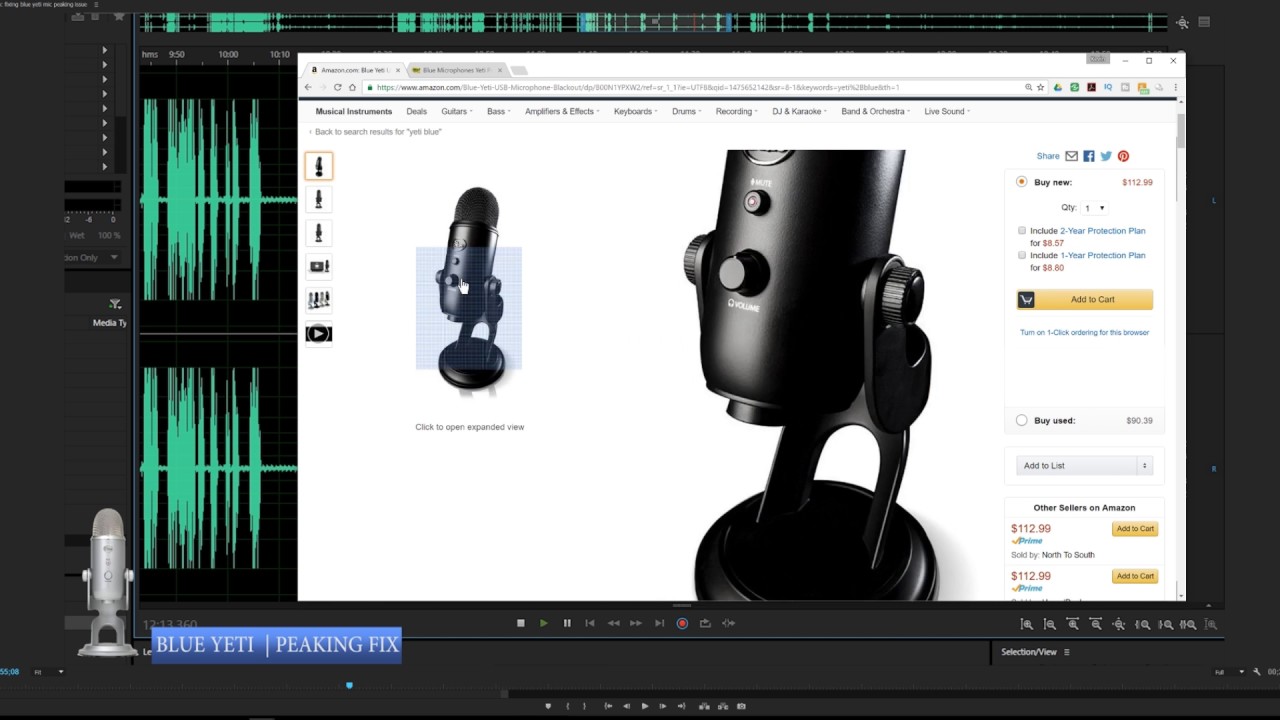 Yeti Blue - how to fix peaking or distorting issues