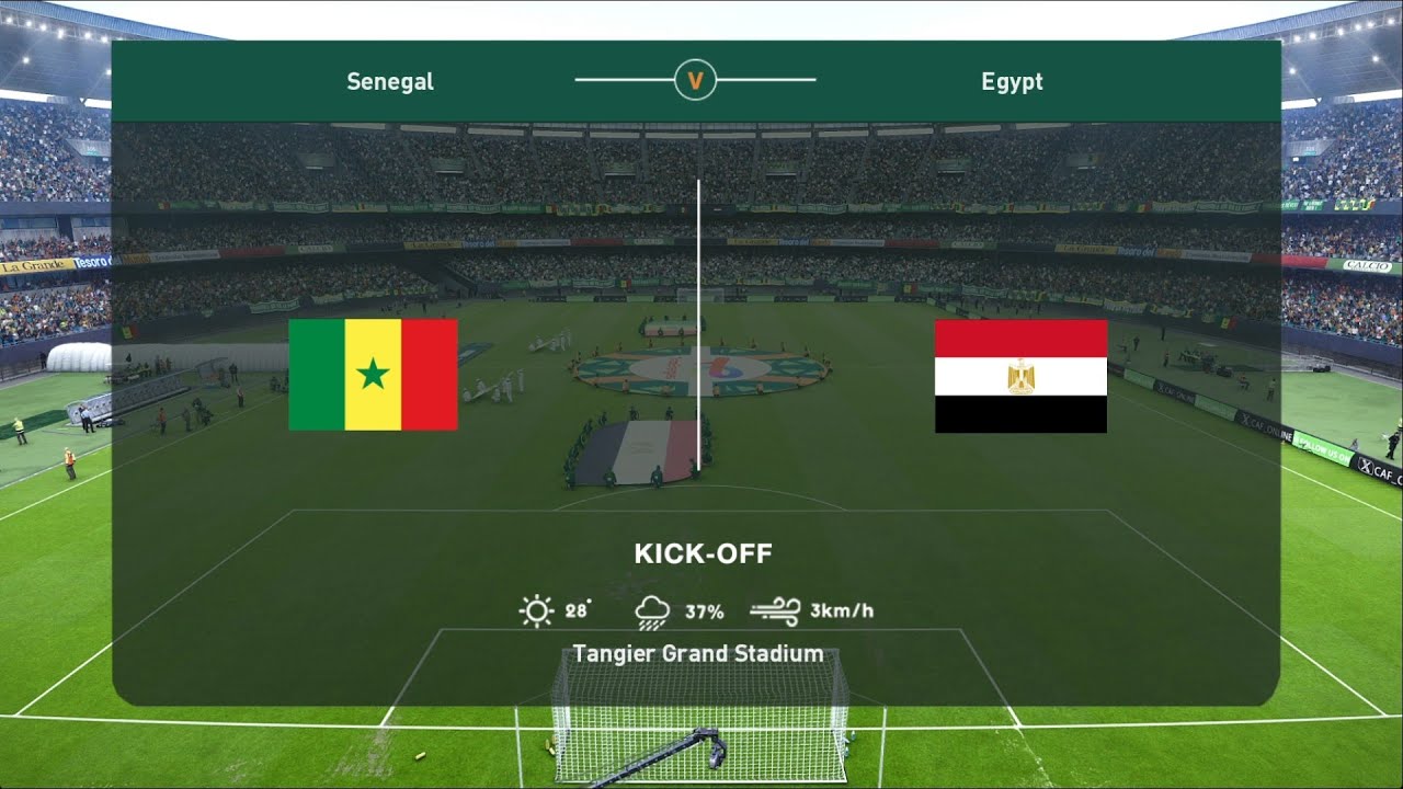 Сенегал против Египта | Кубок африканских наций 2025 | Полуфинал | PES 2021