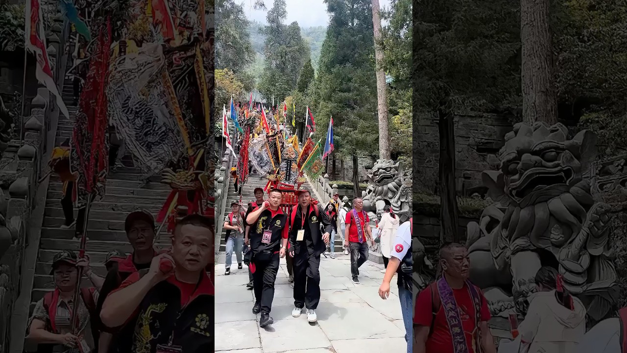 閩台進香團回武當山謁祖，在紫宵宮儀式感滿滿，祈願眾生永離苦痛， 安得安樂。 #武當山 #宮廟 #祈福