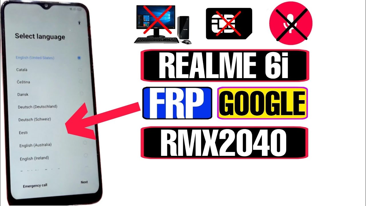 Realme 6i FRP Bypass Android 11 2025 | Realme 6i (RMX2040) FRP Lock Bypass Without PC