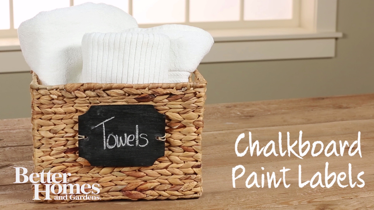 Chalkboard Paint Labels