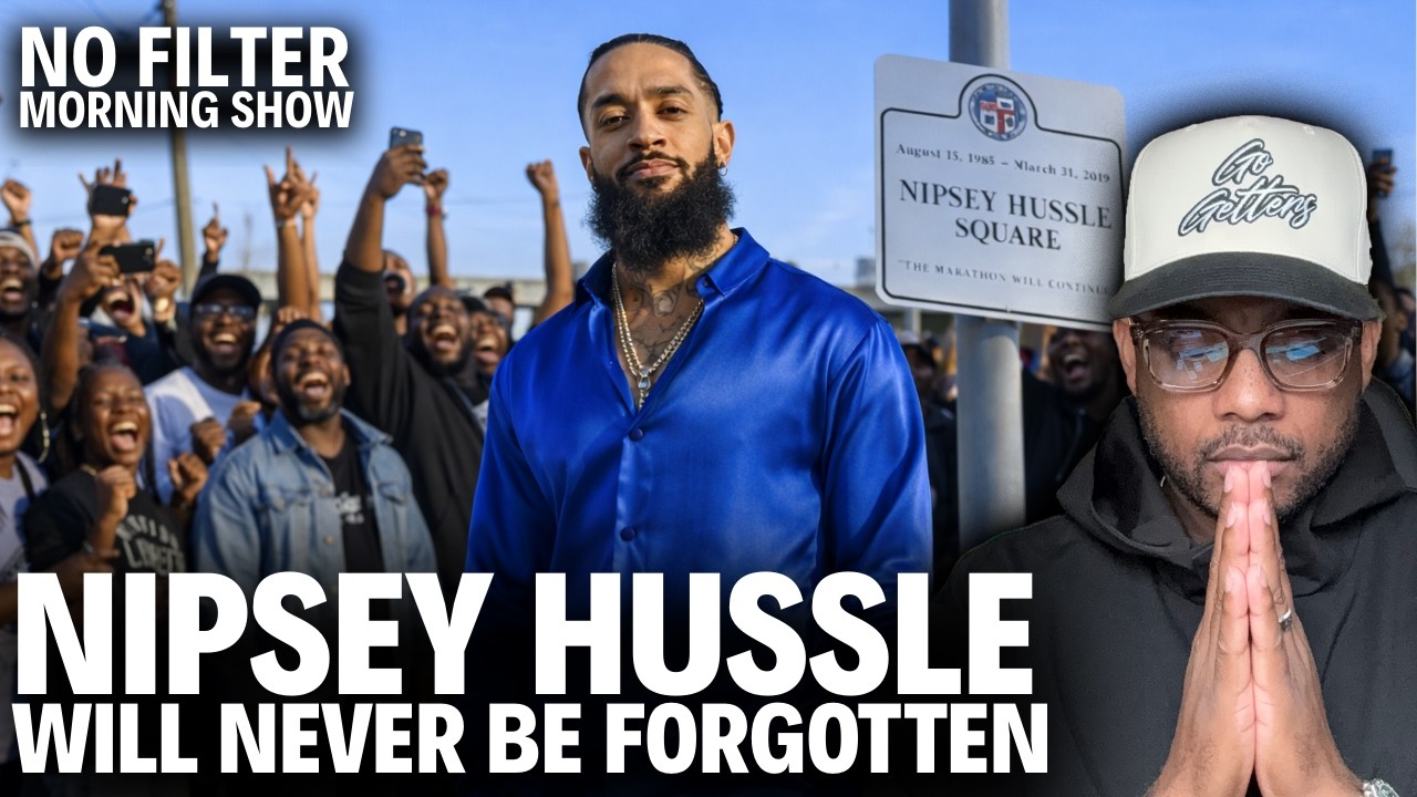 Nipsey Hussle Square... Marcus Lewis says Nipsey leaves his mark on the hood that made who he is...