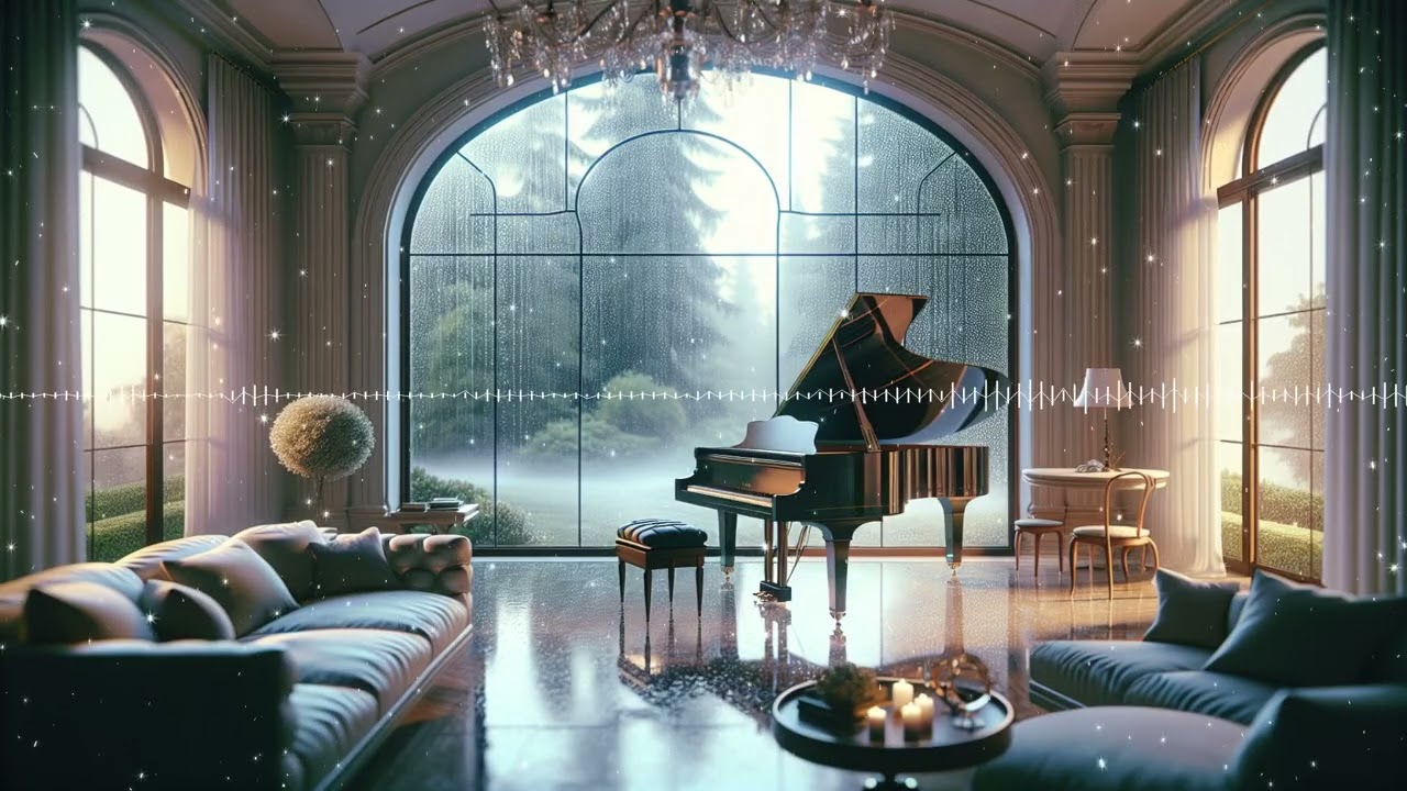 Cozy Rainy Day Piano | Relaxing Piano Music & Rain Sounds