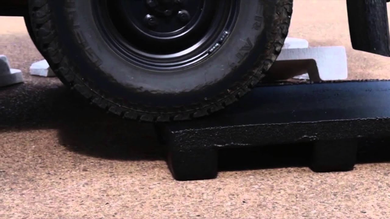 Polystyrene Pallet vs Land Rover Defender 110 | Strength Test | LINE-X
