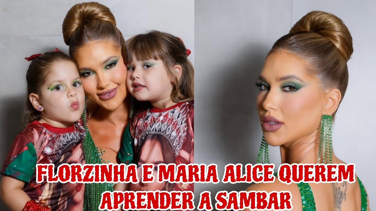 ❤️FLORZINHA E MARIA ALICE QUEREM APRENDER A SAMBAR QUE FOFAS❤️