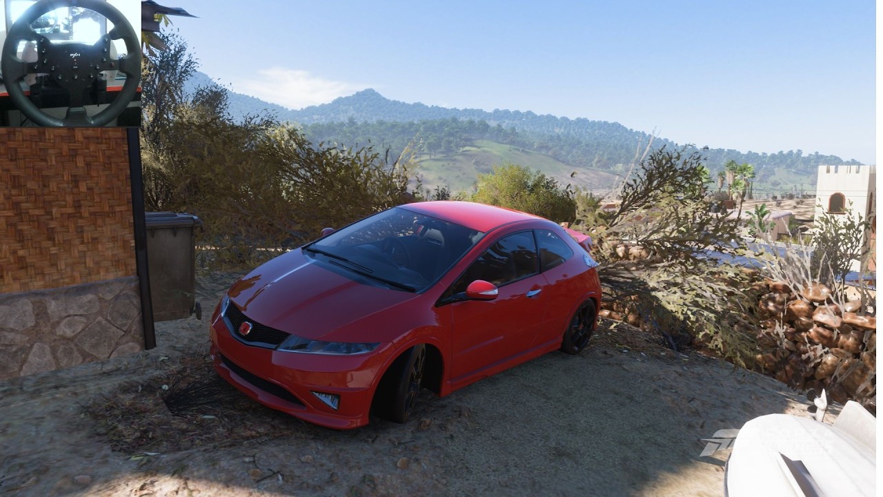 Honda Civic Type R 2007 Driving   [Steering wheel]     [Forza Horizon 5
