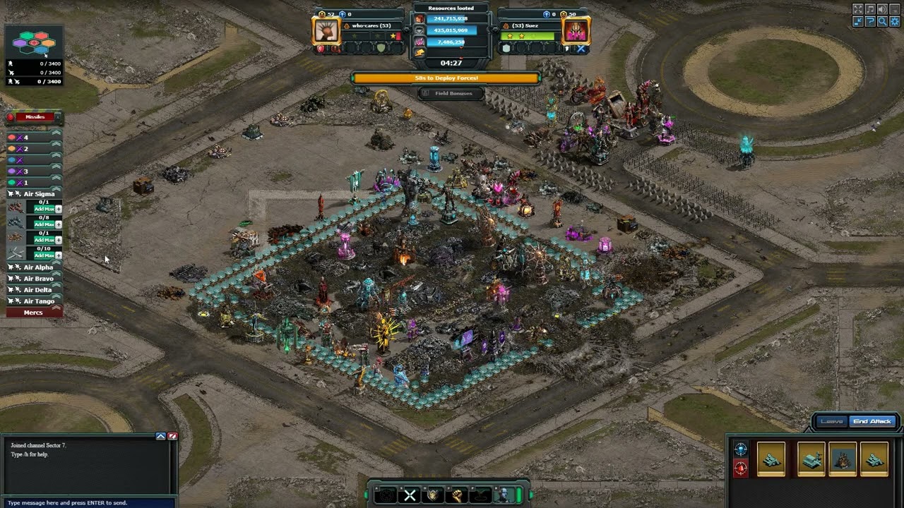 war commander use  macdone in pvp attack