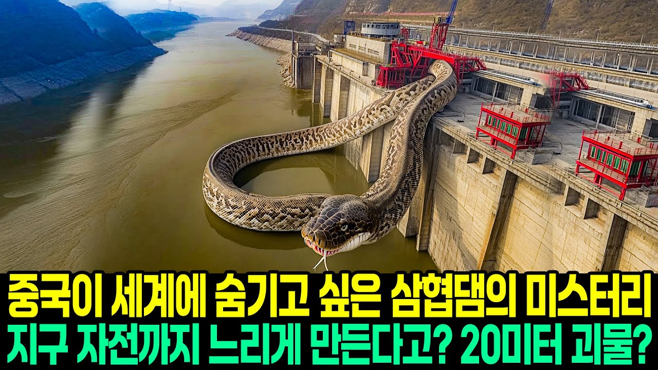 [실제사건] 중국이 세계에 숨기고 싶은 삼협댐의 9가지 미스터리! 지구 자전까지 느리게 만든다고? 20미터 괴물의 진실!