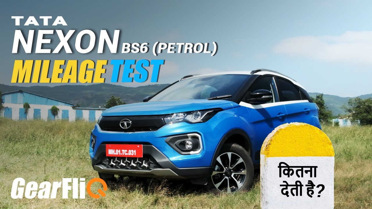 2020 Tata Nexon BS6 (Petrol) - Mileage Test | Hindi | GearFliQ