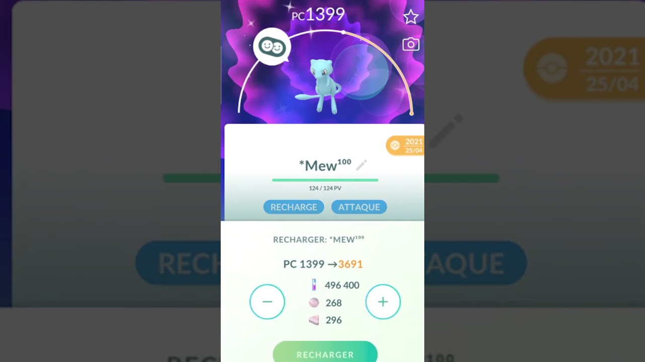 RECHARGE DU LUNDI 114 - #maxout #pokemon #pokemongo #mew #shundo #level50 #me5rine #fabuleux