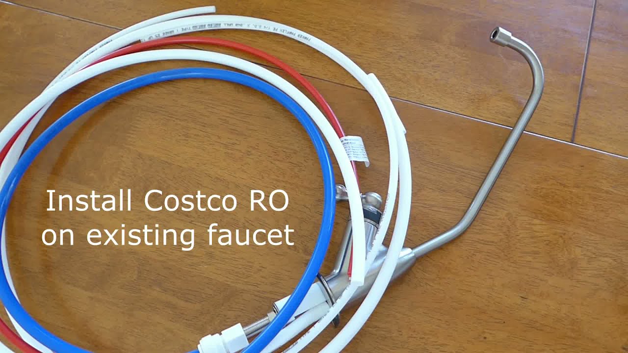 Install Costco RO on existing faucet without drilling holes