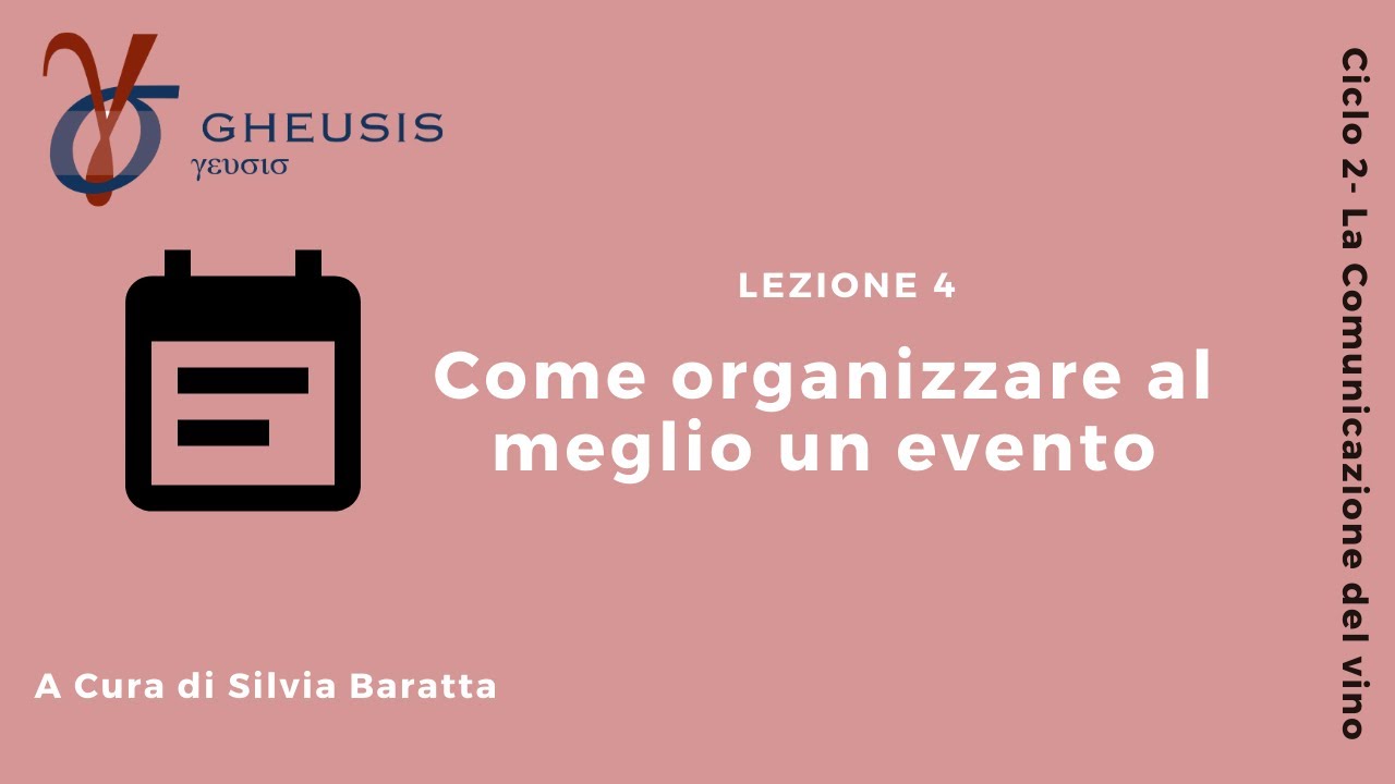 Come organizzare al meglio un evento