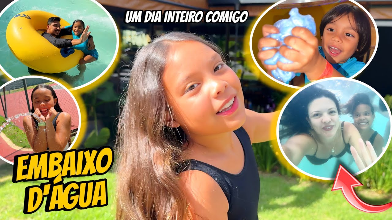UM DIA MUITO LEGAL NA PISCINA COM A GENTE !! * muita diversão 🤩 * 