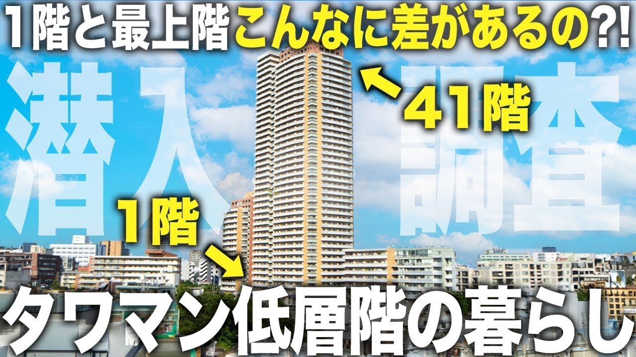 【タワマン低層階】え！最上階とこんなに違うの！？高級タワマンの1階と最上階に潜入して比較したら衝撃すぎた件【総集編】
