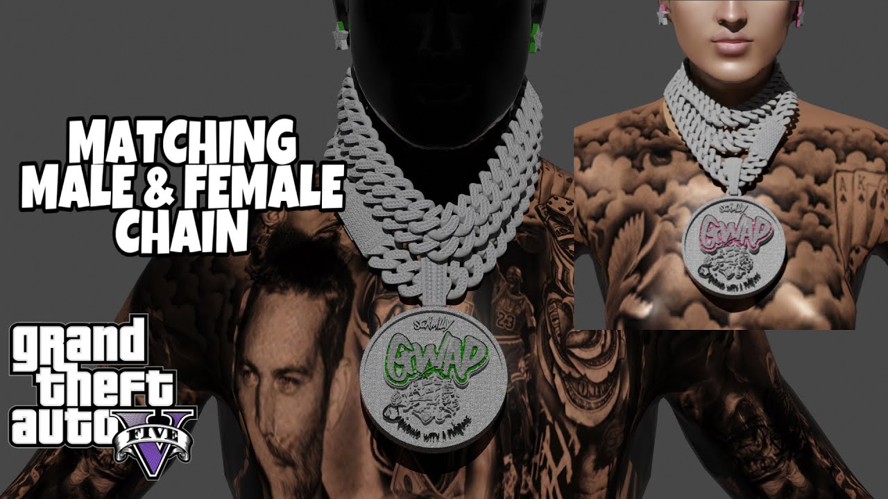 Making Matching Male & Female Chain Sets In GTA 5 (FiveM) | GTA/FiveM Blender 3D Modeling