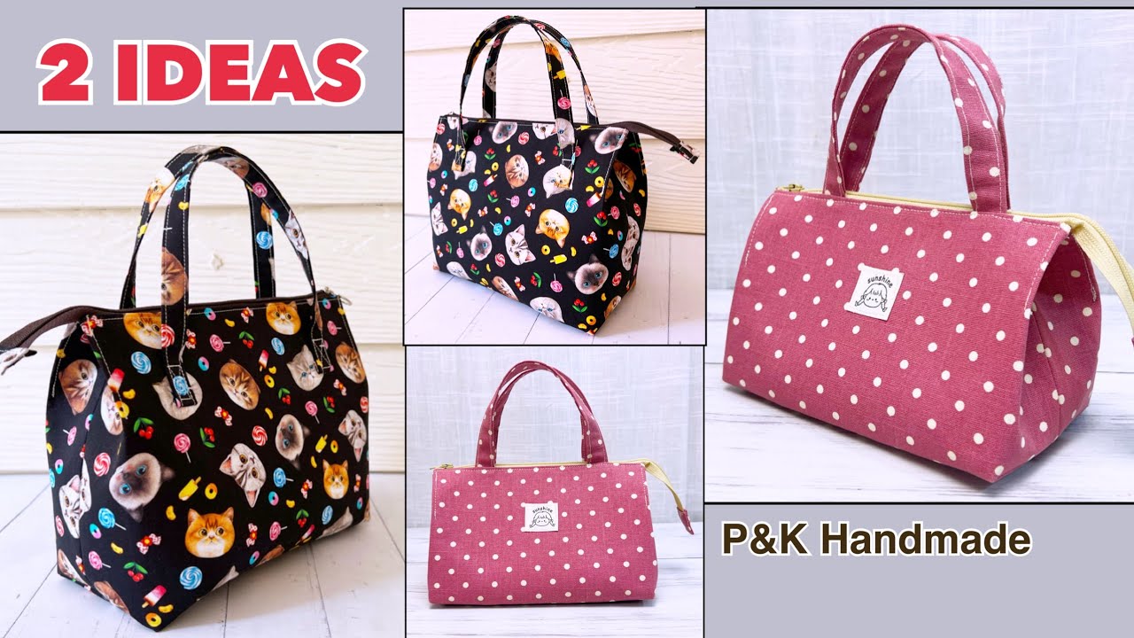 2 IDEAS CUTE HANDBAG ⭐️ DIY CUTE HANDBAG 2 SIZES SEWING TUTORIAL | SEWING PROJECTS | P&K HANDMADE |