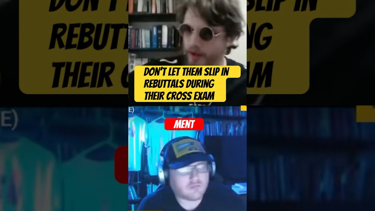 Don’t Let Them Slip In Rebuttals During Their Cross Exam 