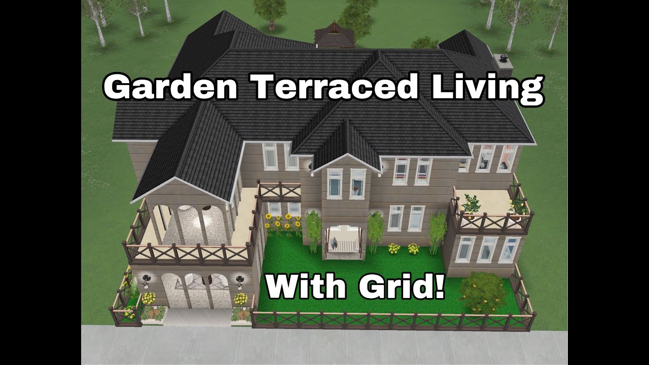 Sims Freeplay ~ Tour Of Garden Terraced Living Remodel {With Grid} ❤️